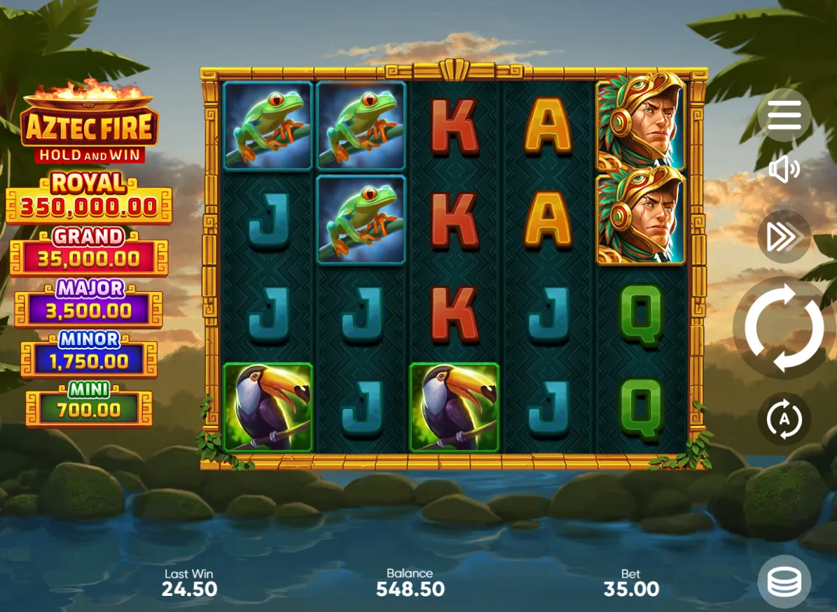 Aztec Fire: Hold and Win demo